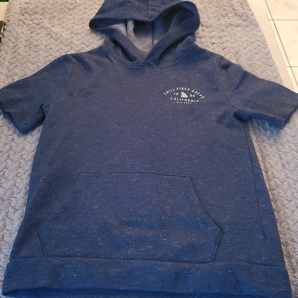 Old Navy short sleeve hoodie large 10-12